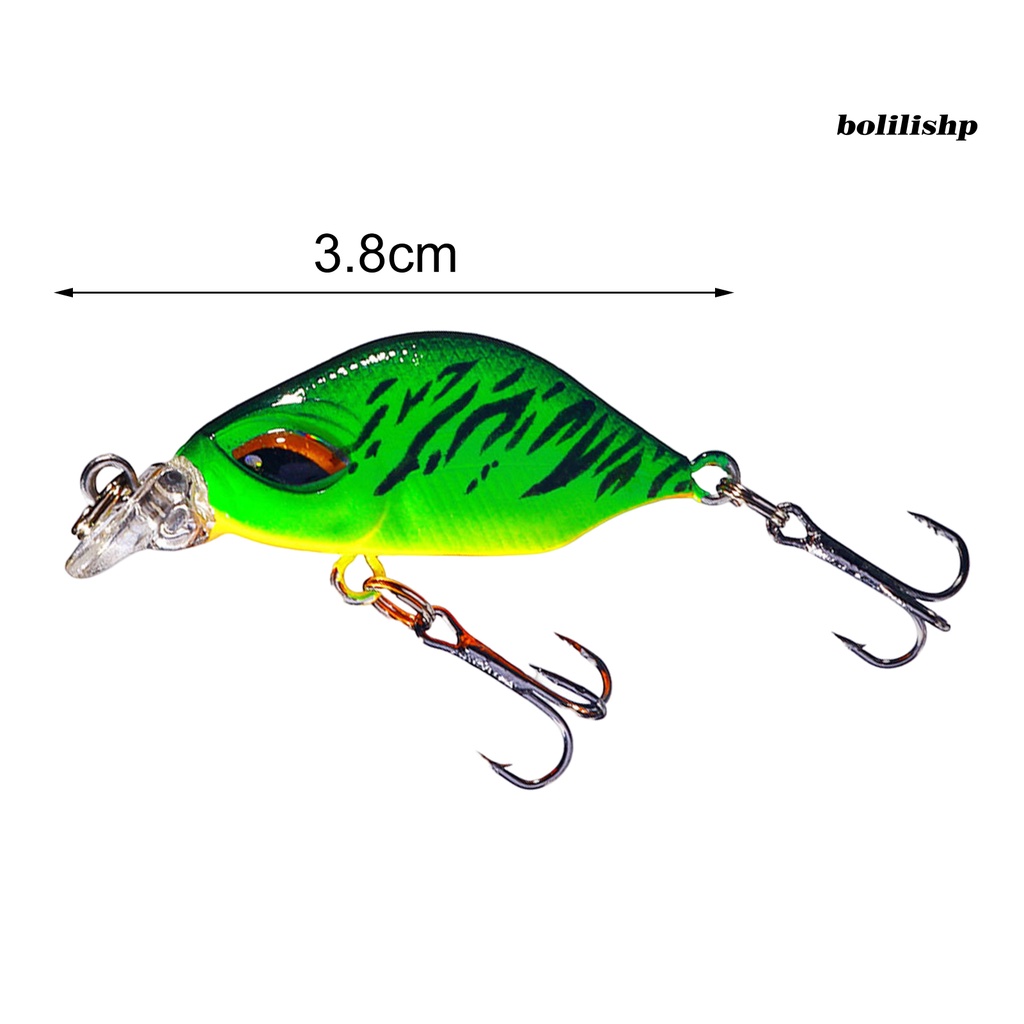 Bo-3.8cm/3.3g Ikan Kecil Umpan Simulasi 3D Fisheye Wobbler Kait Tajam Ganda Mencegah Pelarian Bass Laut Profesional Memancing Umpan Buatan Umpan Keras Memancing Tackle