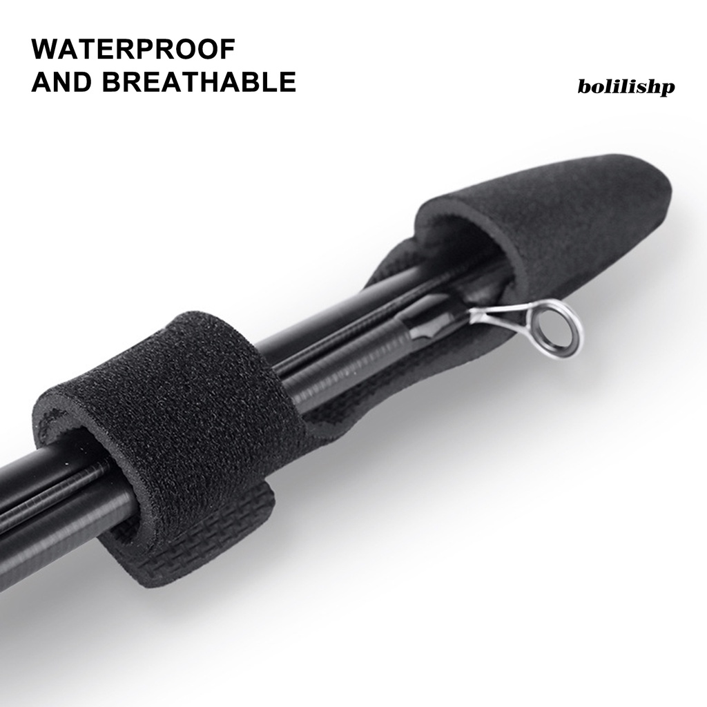 Bo-fishing Rod Tip Protector Menebal Stretchable Fastener Tape Closure Fishing Rod Holders Carry Strap Untuk Outdoor