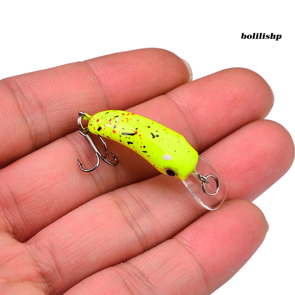 Bo-1.5g/4.1cm Tenggelam Mino Umpan 3D Mata Tajam Treble Hook Buatan Bertengger Memancing Umpan Umpan Untuk Pecinta Memancing