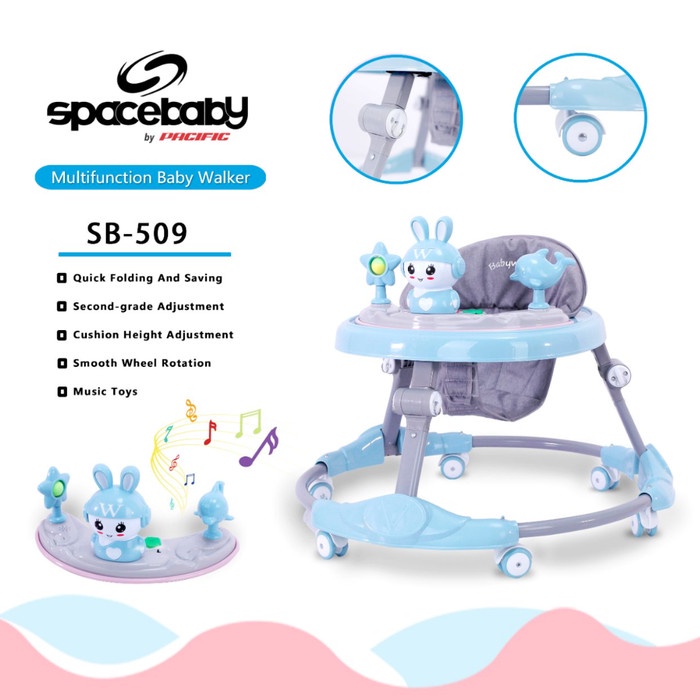 Baby Walker Spacebaby Space Baby SB 509 Musik Alat Bantu Jalan Murah Meriah