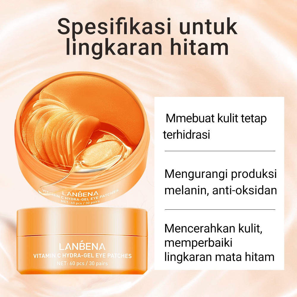 Lanbena Eye Mask / Masker Mata Kolagen / Masker Mata Lanbena menghilangkan Mata Bengkak