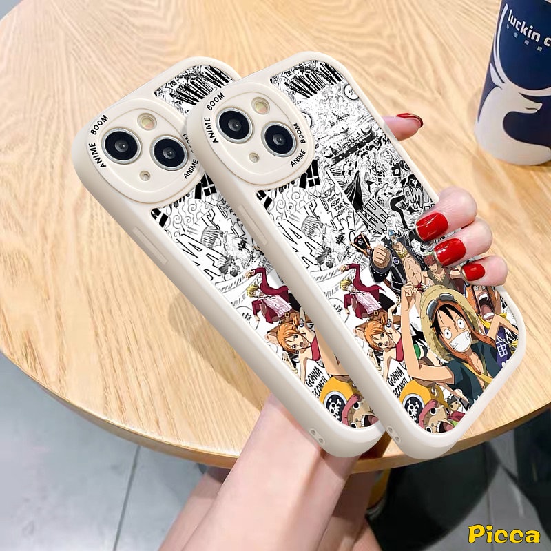 Fashion Anime Kartun One Piece Naruto Luffy Phone Case Untuk Infinix Smart 6 5 Hot 10 10s 11 10T 11s 9mainkan Panas 10T 11 10 Lite 10s 11s Infinix Note8 Lembut Tpu Penutup Belakang