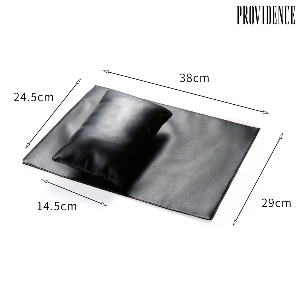 Providence 1set Hand Pillow Pad Tahan Air Tahan Aus Tahan Luntur Super Lembut Penutupan Ritsleting Manicure Pillow Faux Leather Nail Arm Rest Pillow Nail Tool