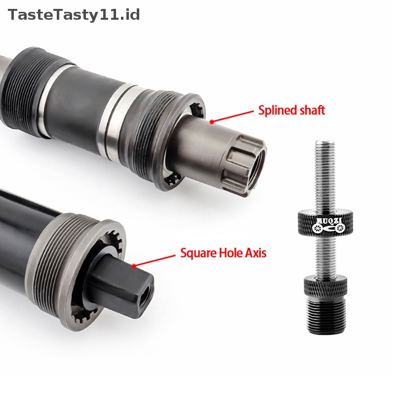 Tastetasty Square Taper Spline Bottom Instalasi Lepas Pasang Alat Anti Jatuh MTB Road Bike Bottom Remover Fixing Rod.