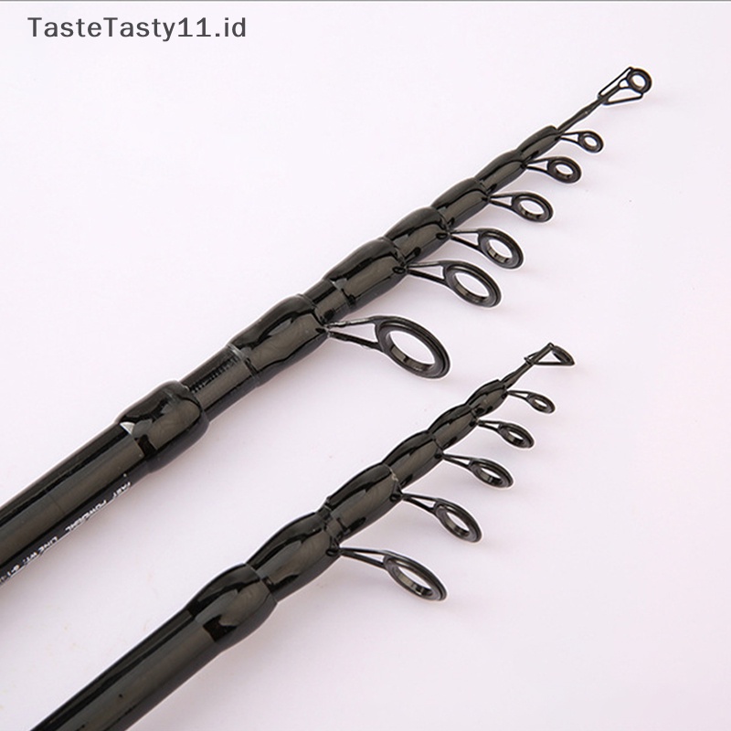 Tastetasty Portable Casg Spin Carbon Fiber Telescopic Retractable Lure Rod Peralatan Pancing Pancing Pegangan EVA.