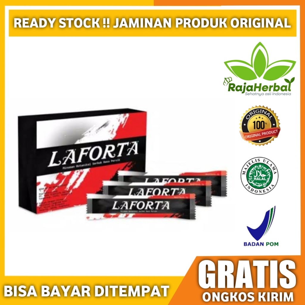 (BHJ)LAFORTA / Minuman Serbuk Herbal / OBAT PEMBESA HERBAL PRIA / 10 sachet(Gratis ongkir)