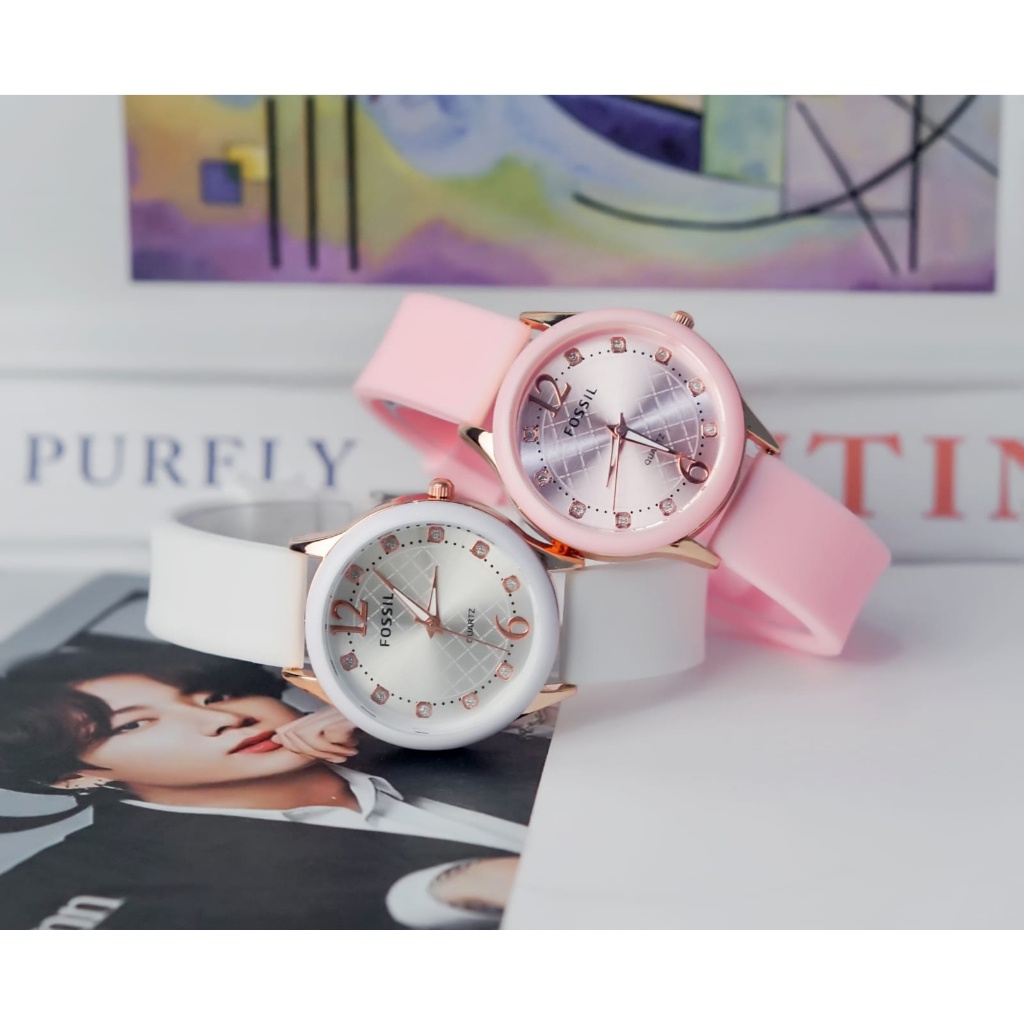 BAJ Jam Tangan Quartz Strap PU Analog Casual Gaya Retro Wanita &amp; Pria Ulzzang Watch Korean Fashion RM085