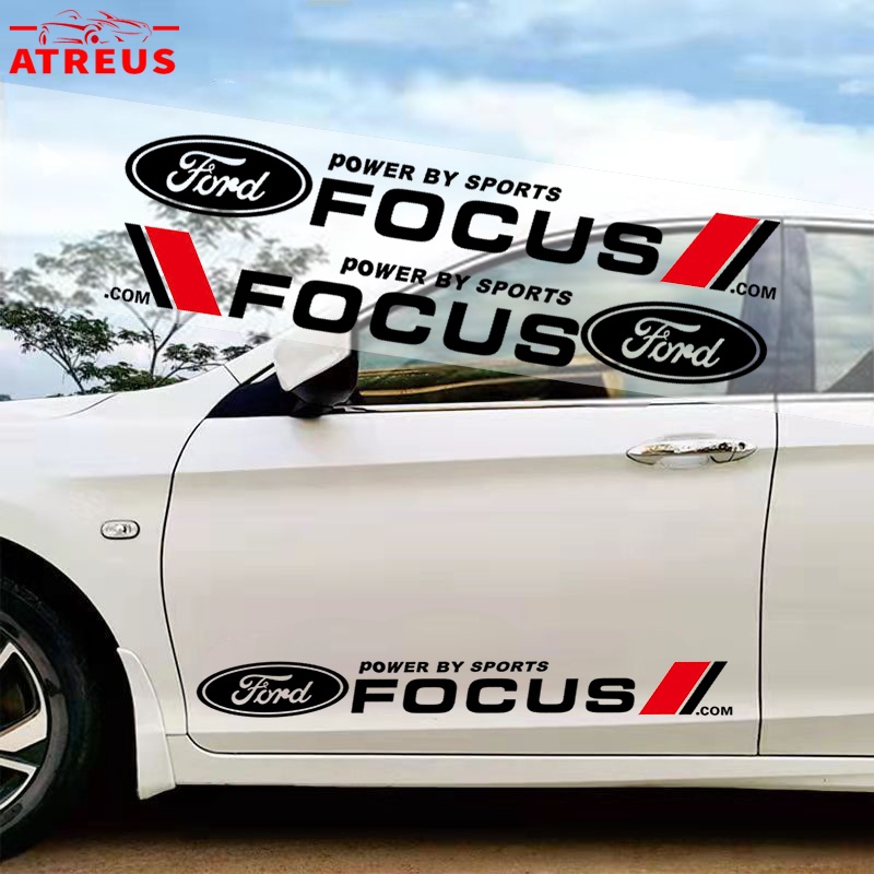 Ford Stiker Mobil Auto Door Side Body Decor Decals Anti Gores Cover Lecet Untuk Ford Fiesta Ranger Ecosport Focus Everest Mustang Escape Aksesoris Dekorasi Mobil