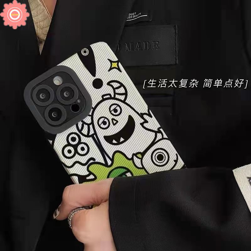 IPHONE Case Kartun Line Kitty Kucing Lucu Kompatibel Untuk Iphone11 14 12 13 Pro Max7 8 Plus X XR XS Max Lovely Monster University Shockproof Gaya Korea Case Penutup Belakang