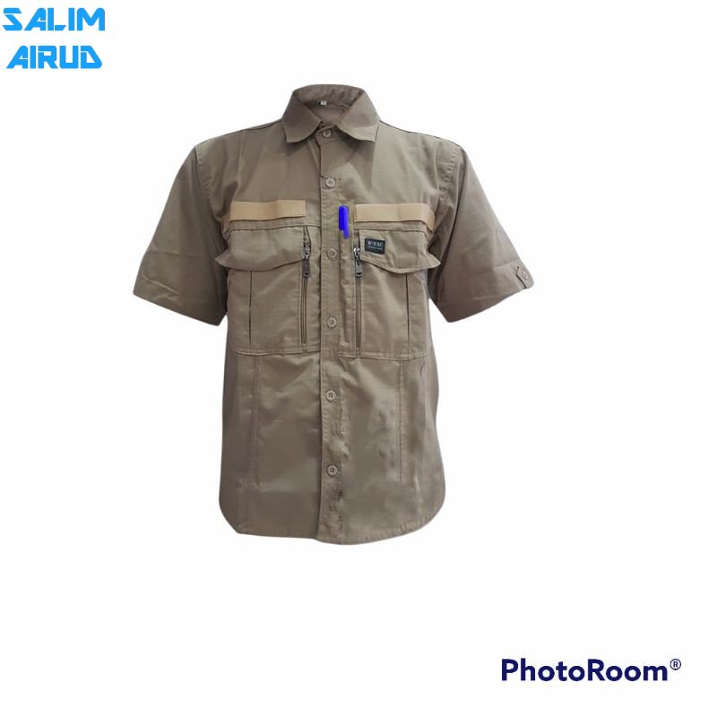 kemeja tactikal w Tac pendek - TERLARIS