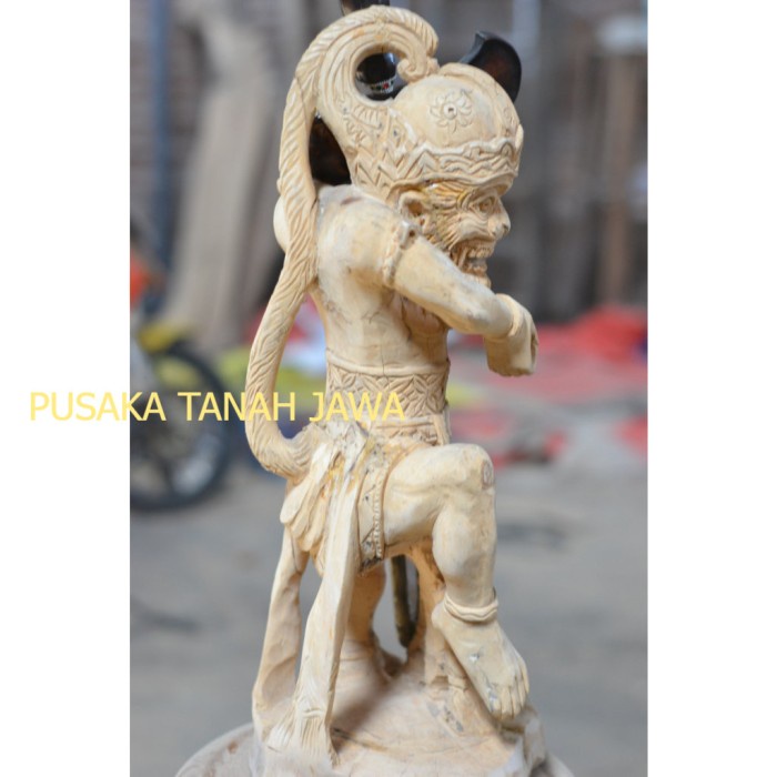 jagrak keris anoman pahat alus kayu jati mentah alusan antik murah