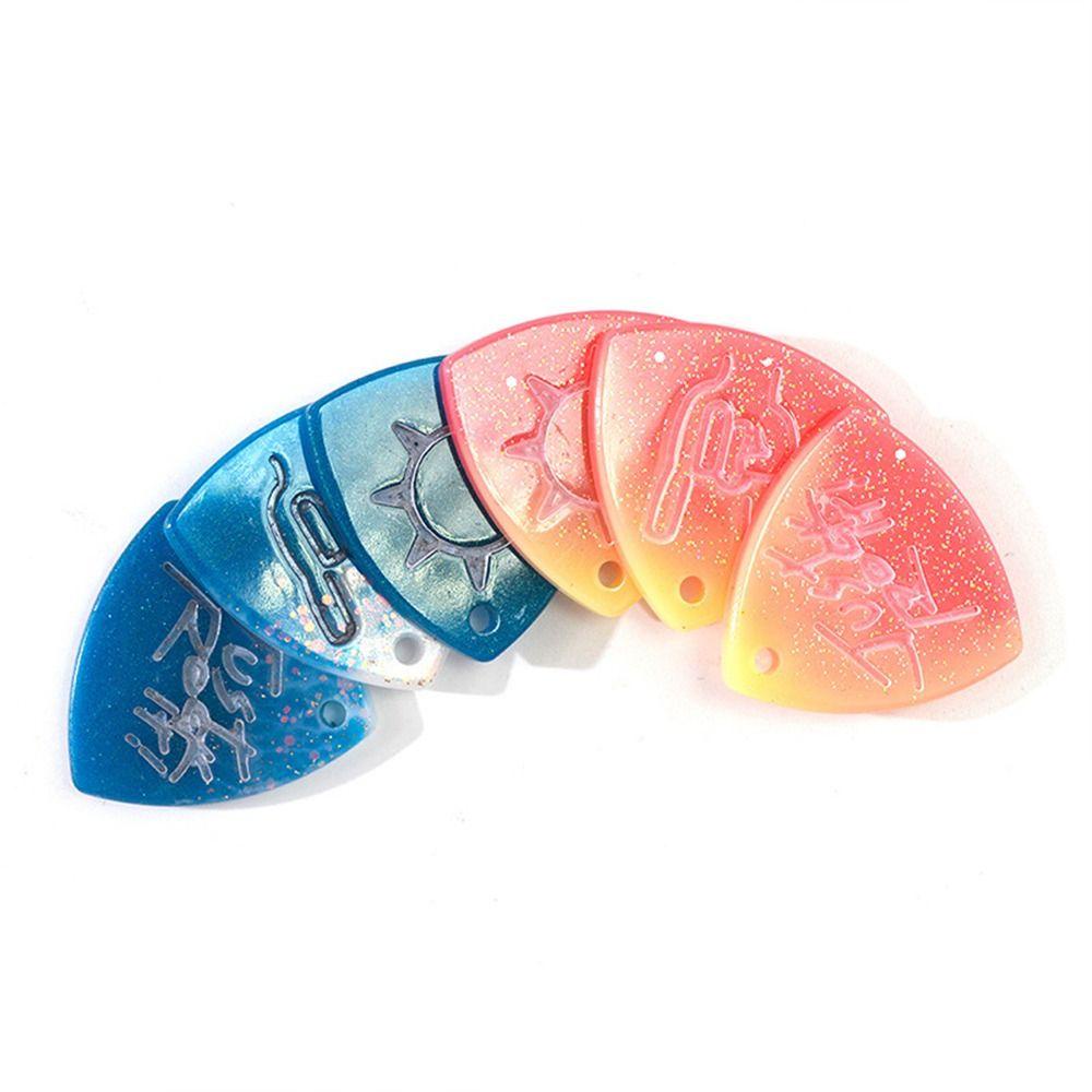TOP Cetakan Pick Gitar Flexible DIY Silicone Plectrum Mold