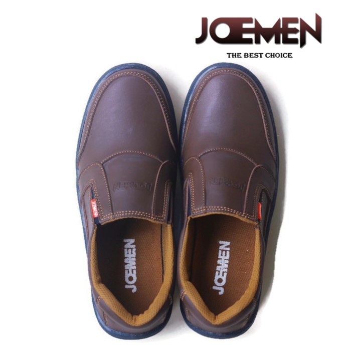 (COD) Sepatu Joemen J 40 Original Import pria kerja kantor termurah - Tan, 41