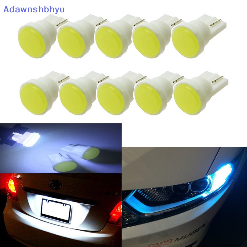 Adhyu 10X Interior Mobil LED T10 COB W5W Lisensi Wedge Pintu Instrumen Side Bulb Lamp ID