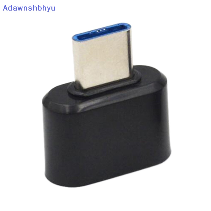 Adhyu 2pcs Adaptor Data Converter OTG USB Tipe C Male To USB 2.0 Female Untuk ID Telepon