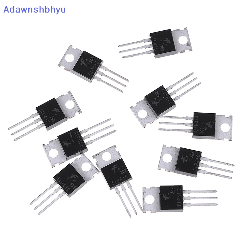 Adhyu 10Pcs TIP41C TIP41 NPN transistor TO-220 ID Baru Dan Berkualitas Tinggi