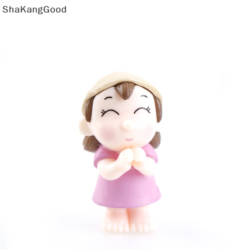 Patung Pasangan Selip Miniatur Fairy Garden Gnome Terrariums Resin Kerajinan Dekorasi SKK