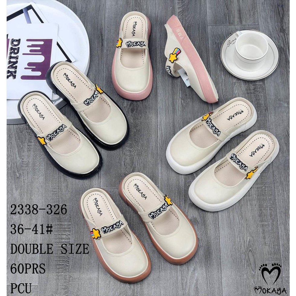 Sepatu Sandal Slop Tebal Embos MOKAYA Bintang Impor MKY 2338-326 36-41