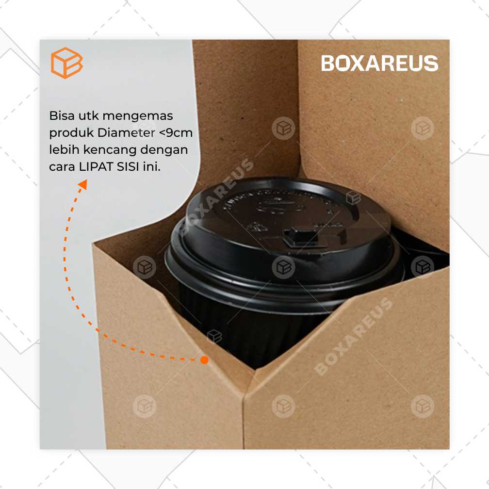 Cup Holder Kopi Box Takeaway Botol Almond Kale Packaging Jar Toples | FP Coffee