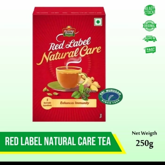 

Red Label Tea Natural Care I00 GRAM