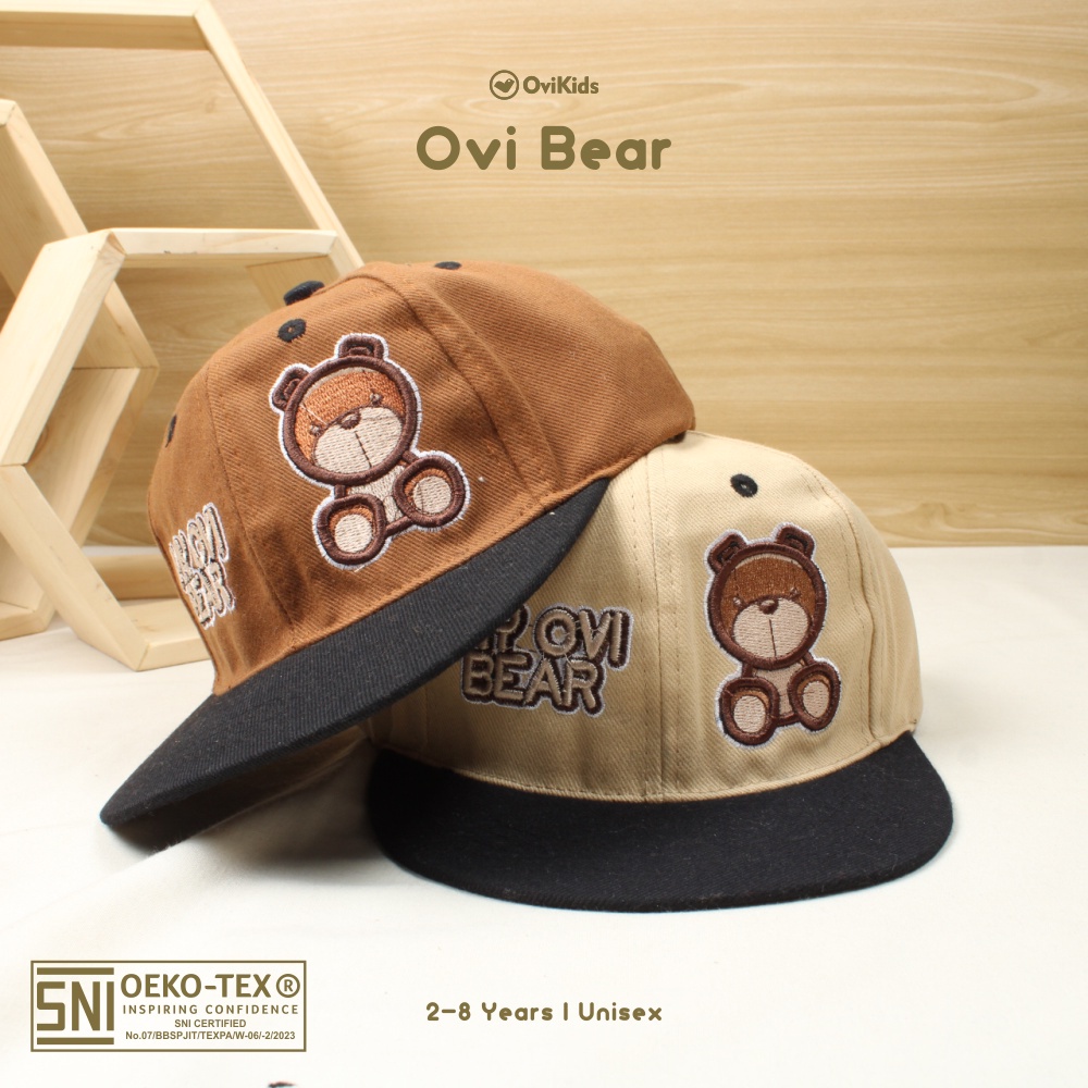 OVIKIDS HAT OVIBEAR / TOPI ANAK LAKI LAKI DAN PEREMPUAN