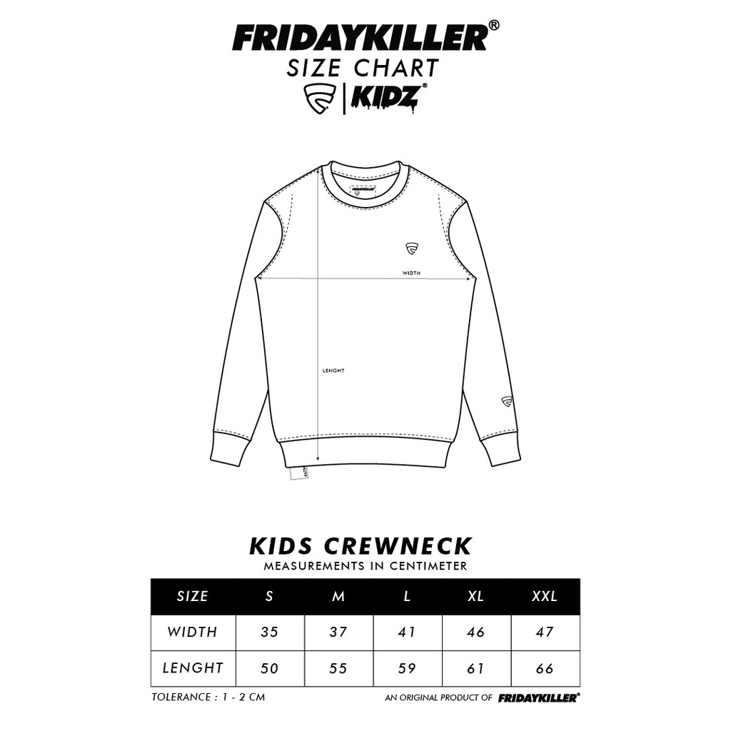 SWEATER ANAK ANAK FRIDAY KILLER | FOREY KIDS CREWNECK