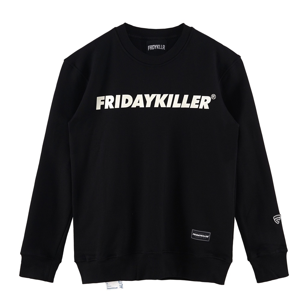 SWEATER FRIDAY KILLER | CORE BLACK CREWNECK