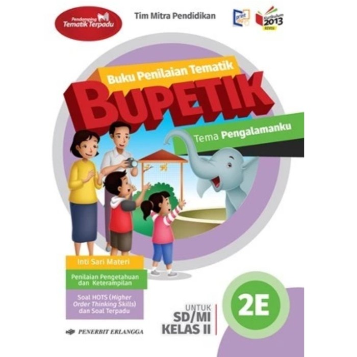 ⭐PROMO BUKU (COD)⭐ Buku Bupetik Kelas 2 SD MI Jilid 2E Penerbit Erlangga Kurikulum 2013 - BUPETIK 2E