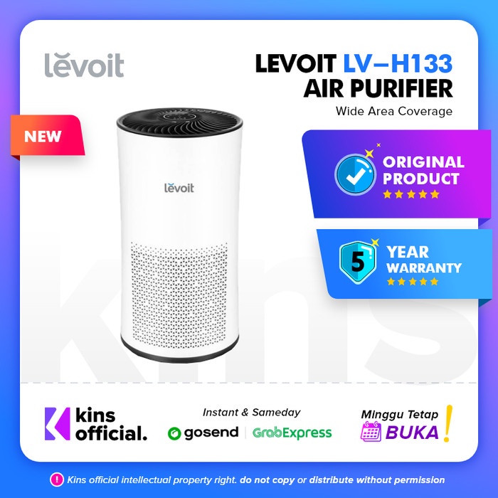 Levoit LV-H133 Penyaring Udara Tower True HEPA Filter H13