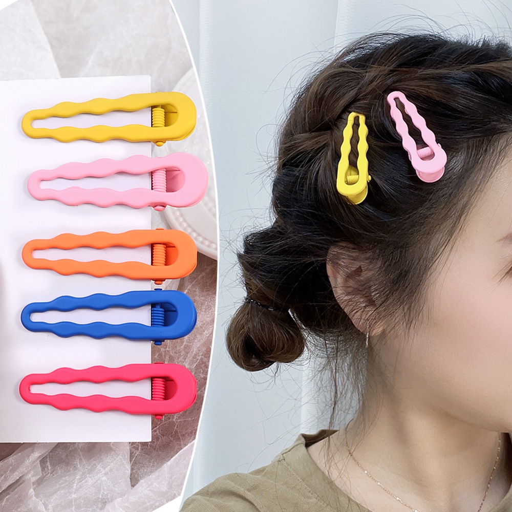 Women Korean INS Style Hair Clip/Gadis Jepit Rambut Lucu Warna-Warni/Ladies Simple Hair Pin/Jepit BB Anak/Holder Ponytail Anak Perempuan/Aksesoris Rambut Elegan