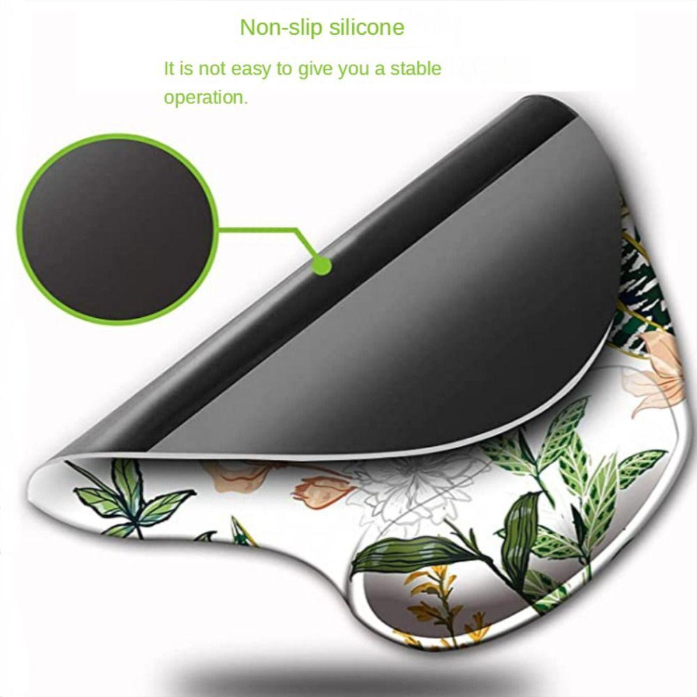 Populer Wrist Rest Mouse Pad Rumah Kantor Silikon Non Slip Gaming Ergonomis