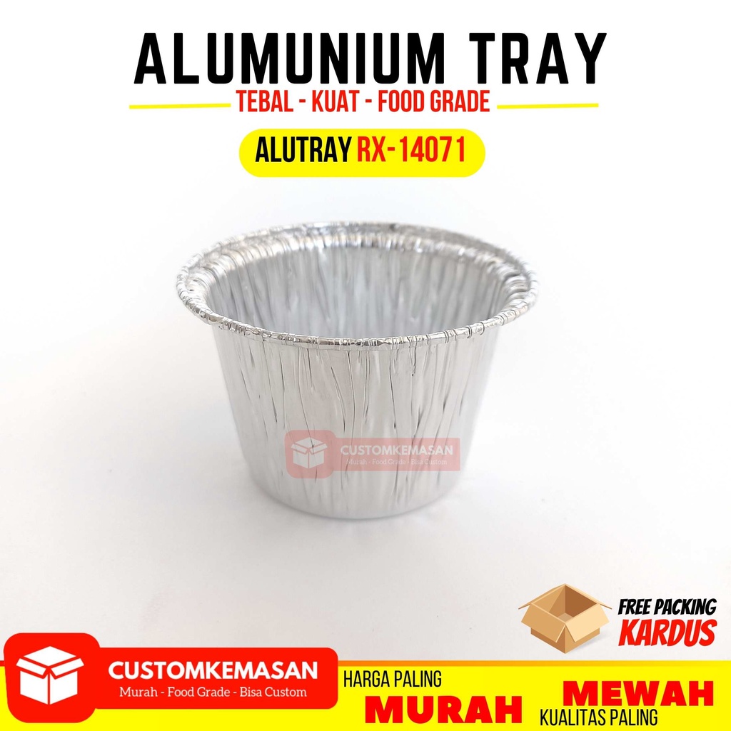 Alu Tray Rx-14071 / Alumunium Tray / Alumunium Cup / Muffin Alumunium / Tray Alumunium