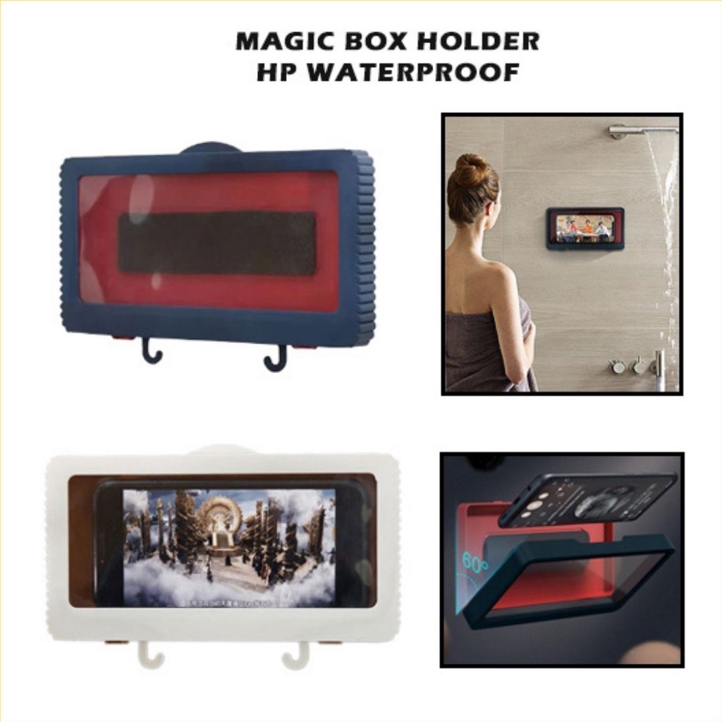 Kotak Holder HP Waterproof Kamar Mandi Phone Case Box Bathroom