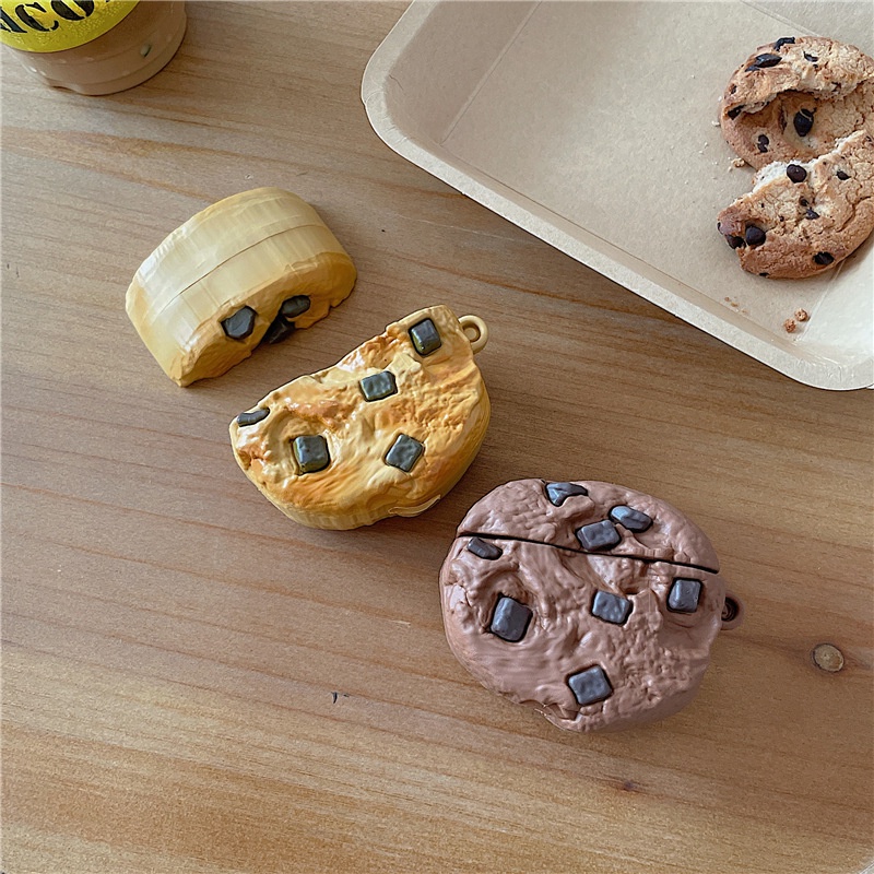 3d Imitasi Snack Bluetooth Earphone Case Coklat Cookie TWS Penutup Pelindung Anti Jatuh Untuk Airpods1 2 3 Pro i12 i10 i11 i9s inpods 12 13 Pro i13 Airpods3