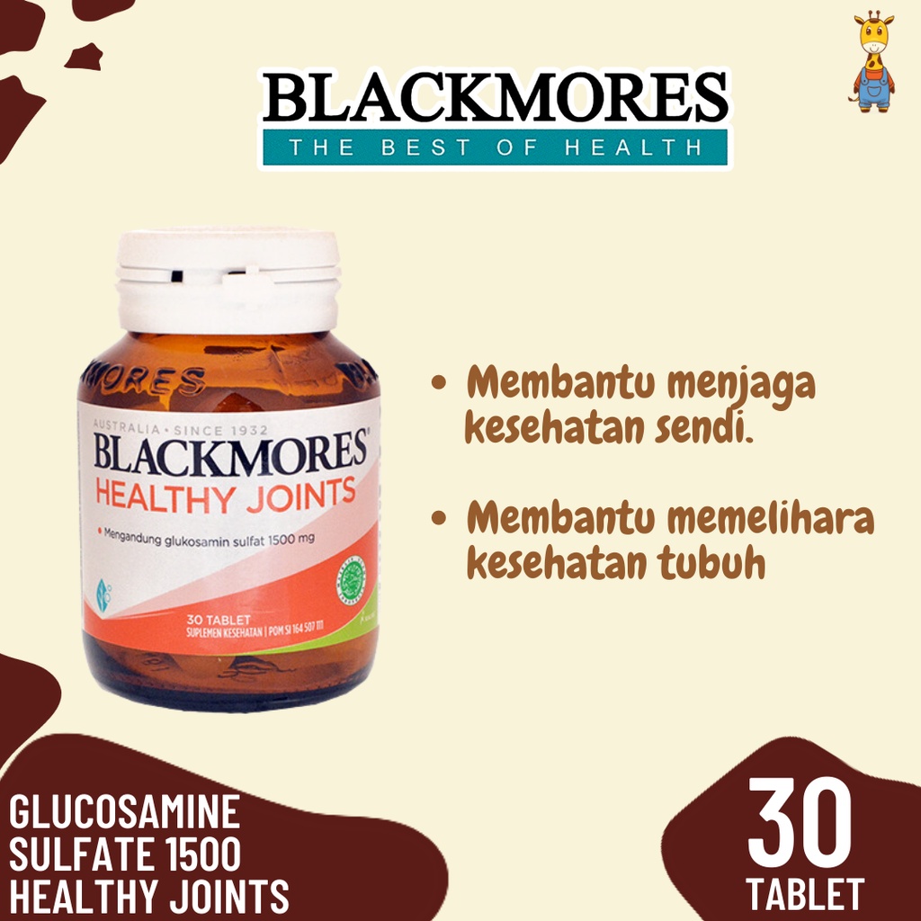 Blackmores Glucosamine Sulfate 1500 Healthy Joints isi 30 &amp; 90 Tablet