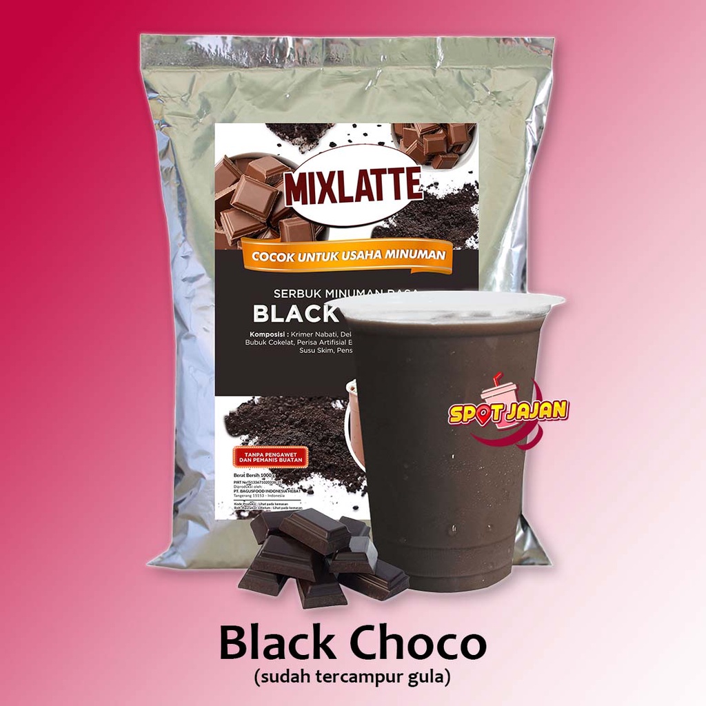 

MIXLATTE Black Choco 1 kg Bubuk Minuman Dengan Gula / Serbuk Instan Cokelat Coklat Choco