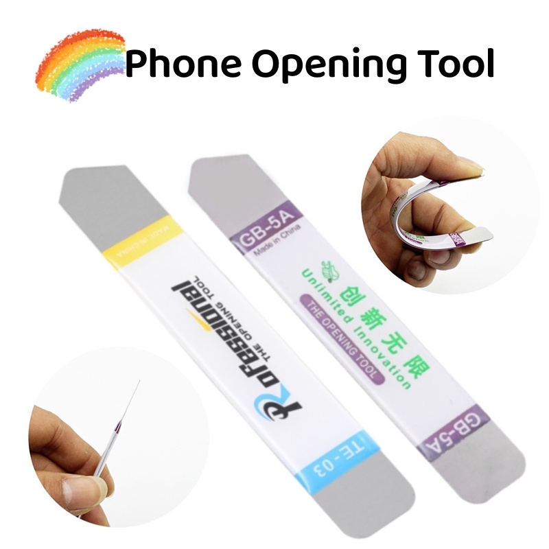 1pc Baru Unbreakable Stainless Steel Blade Lembut Tipis Pry Spudger Multifungsi Ponsel Tablet Layar Baterai Bongkar Pasang Alat Pembuka
