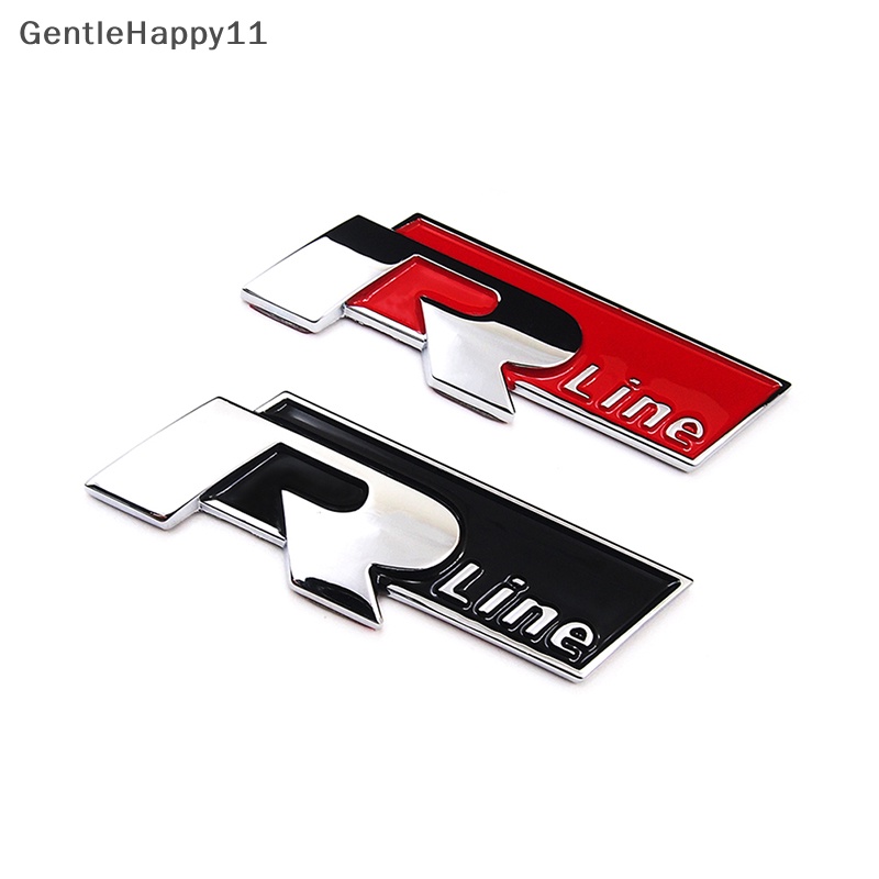 Gentlehappy Stiker Emblem Badge Bagasi Mobil Metal Rline R-LINE Untuk VW CC GTI Passat id