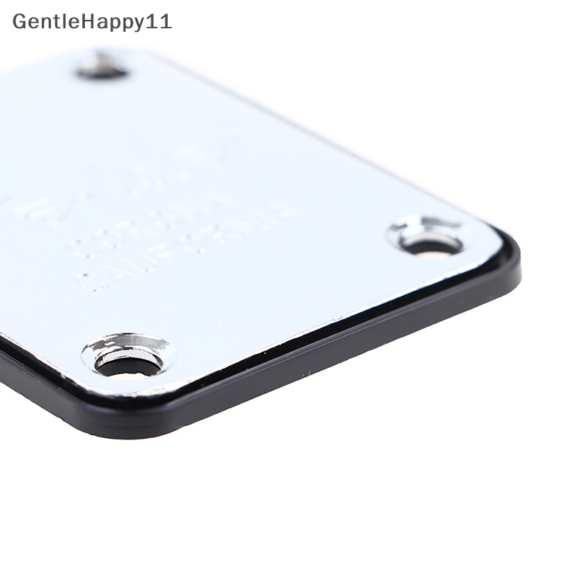 Gentlehappy Chrome Electric Guitar Neck Plate Plat Fix Papan Sambungan Leher Gitar Listrik id