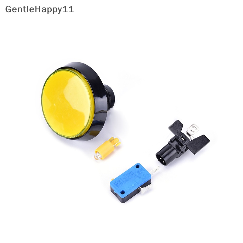 Gentlehappy Lampu LED 60mm Bulat Besar Arcade Video Game Player Push Button Switch Lamp id