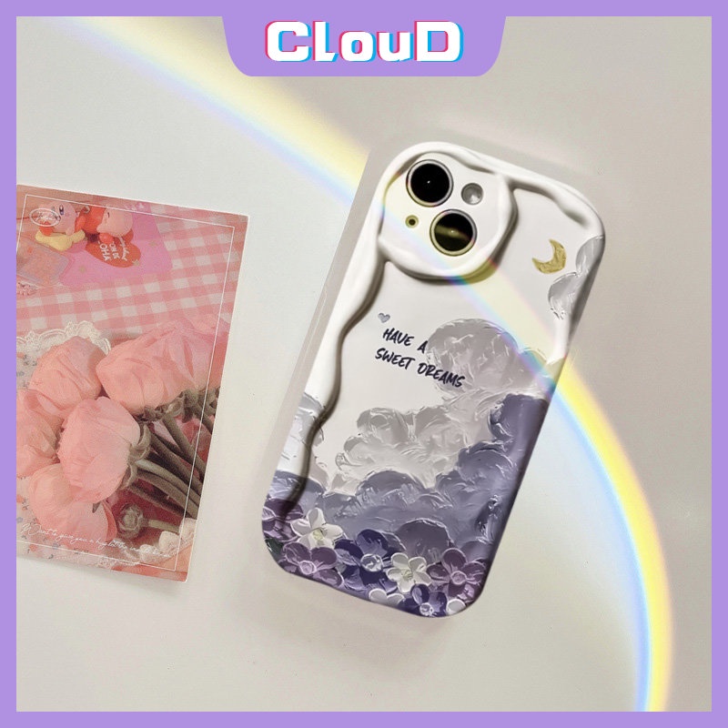 Casing Bunga Fashion Untuk Redmi 9A 10C 9T A2 9 10A A1 10 9C NFC Redmi Note 11s 9 11 12 8 10s 10Pro Max Plus POCO M3 3D Wavy Curved Edge Glossy Lembut Tpu Lukisan Minyak Flowers Case