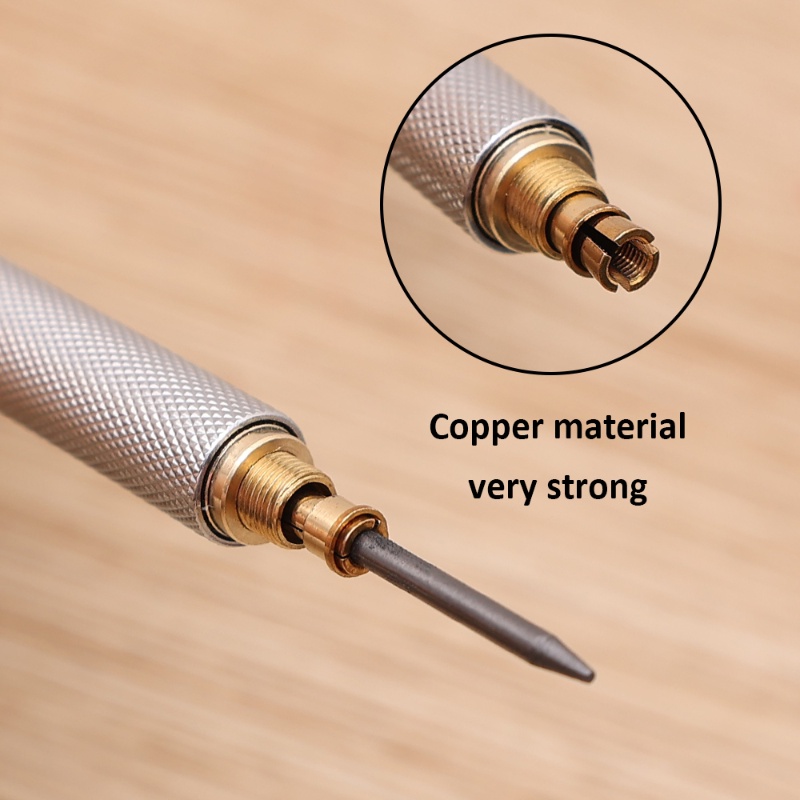 Pensil Mekanik Logam Dengan Karet/Pensil Isi Ulang 0.3/0.5/0.7/0.9/1.3/2.0mm Mekanik/Alat Tulis Belajar Kantor Universal/Tulis Siswa Menggambar Menggambar Tergantikan/