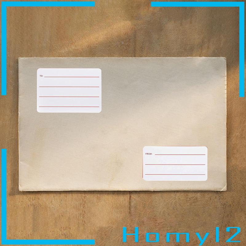 [HOMYL2] Stiker Tag Alamat Surat Universal Dari/Ke Alamat 4.5 x 3.5 inch