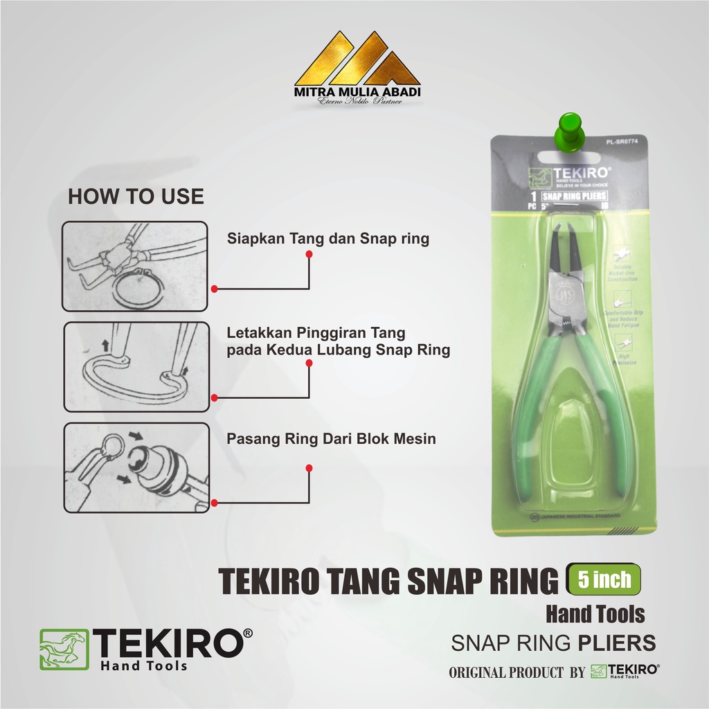 TEKIRO TANG SNAP RING 5&quot; IB I TANG SNAPRING TEKIRO BENGKOK 5&quot;