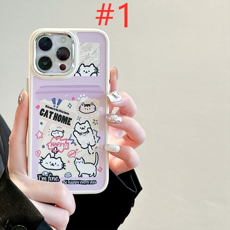 Cat Home Bunny Store Soft Silicon Case HP iP iPhone 12 13 14 Pro Max 11 Girl Woman FTD Casing Apple