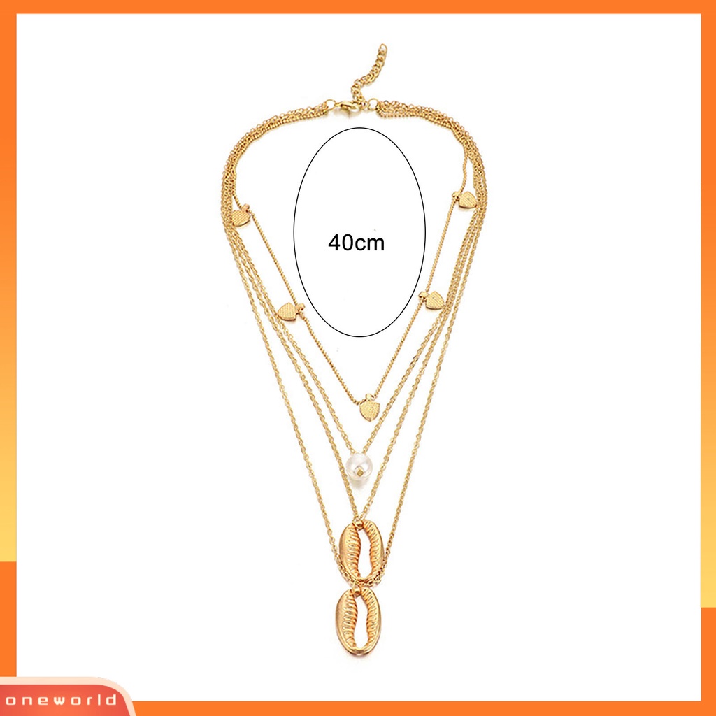 [ONE] Kalung Wanita Multi-layer Gaya Etnik Semua Cocok Pengerjaan Yang Baik Women Pendant Untuk Hadiah
