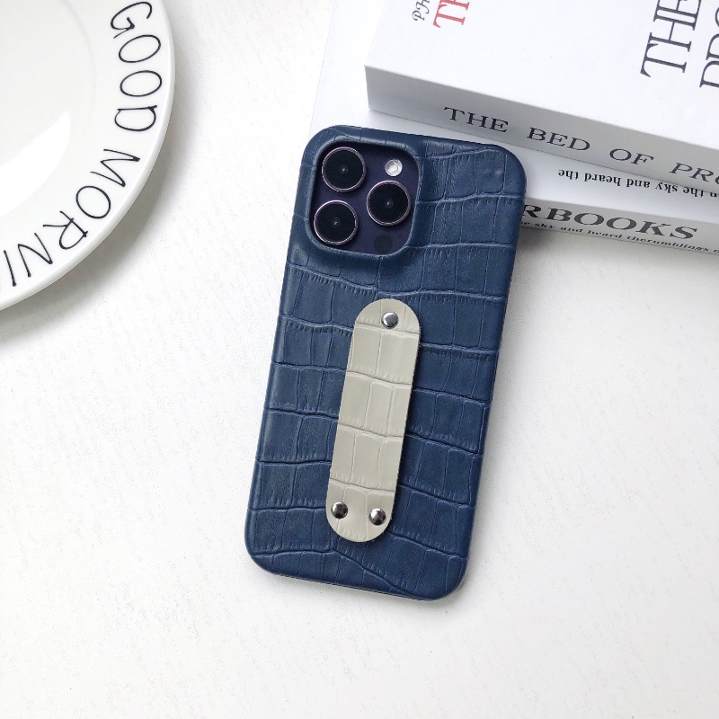 IPHONE Casing Bahan Kulit Vintage Untuk Iphone14 13 12 11 Pro Max 14Plus Stand Hard Case