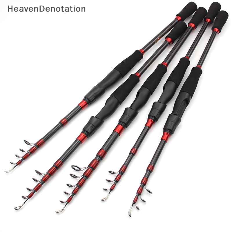 [HeavenDenotation] 1.6m-2.7 M Telescopic Fishing Rod Carbon Portable Spinning Casg Rod Lure Fishing HDV