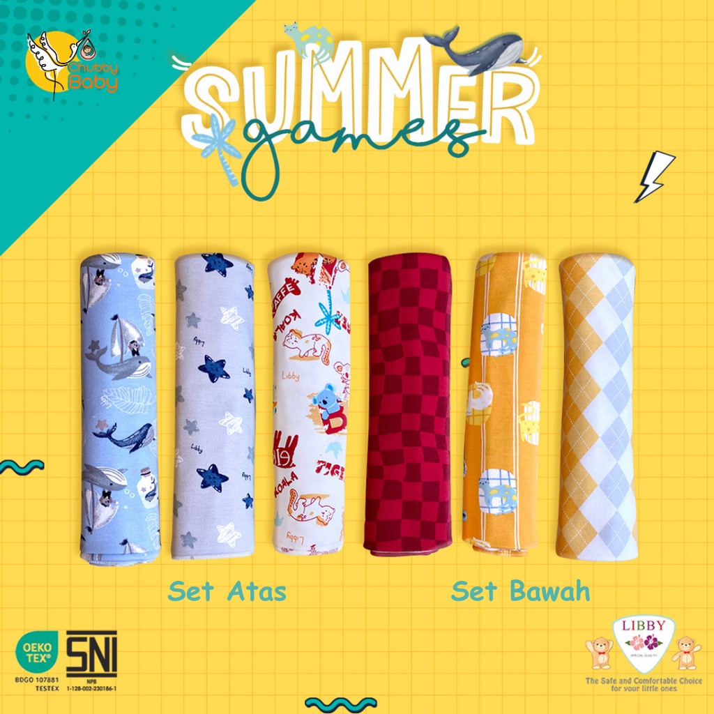 Libby - Summer Games | Bedong Bayi 3pcs