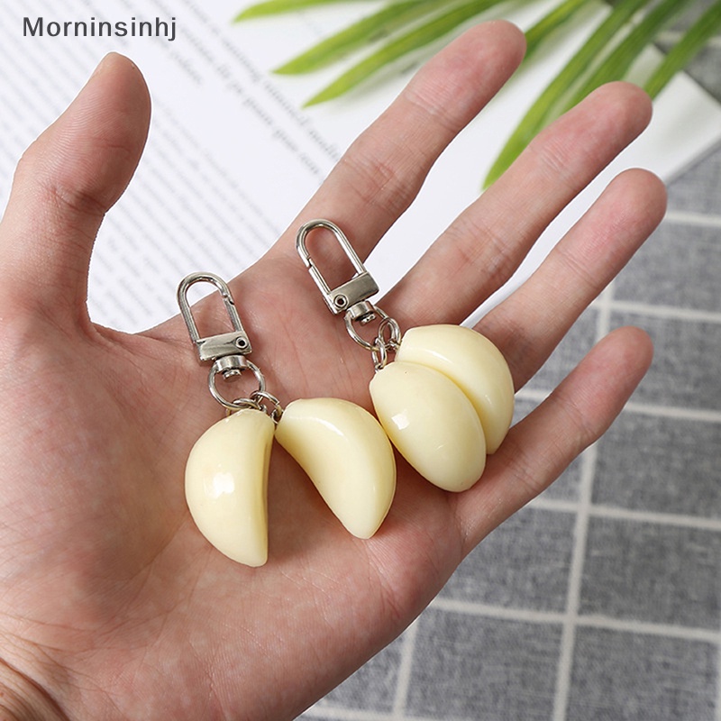 Mornin1:1 Garlic Keychain Gantungan Kunci Sayur Imitasi Gantungan Kunci Kreatif Dengan Gesper Lobster Liontin Tas Unik Liontin Lucu Charm Untuk Handbag Phone Backpack id